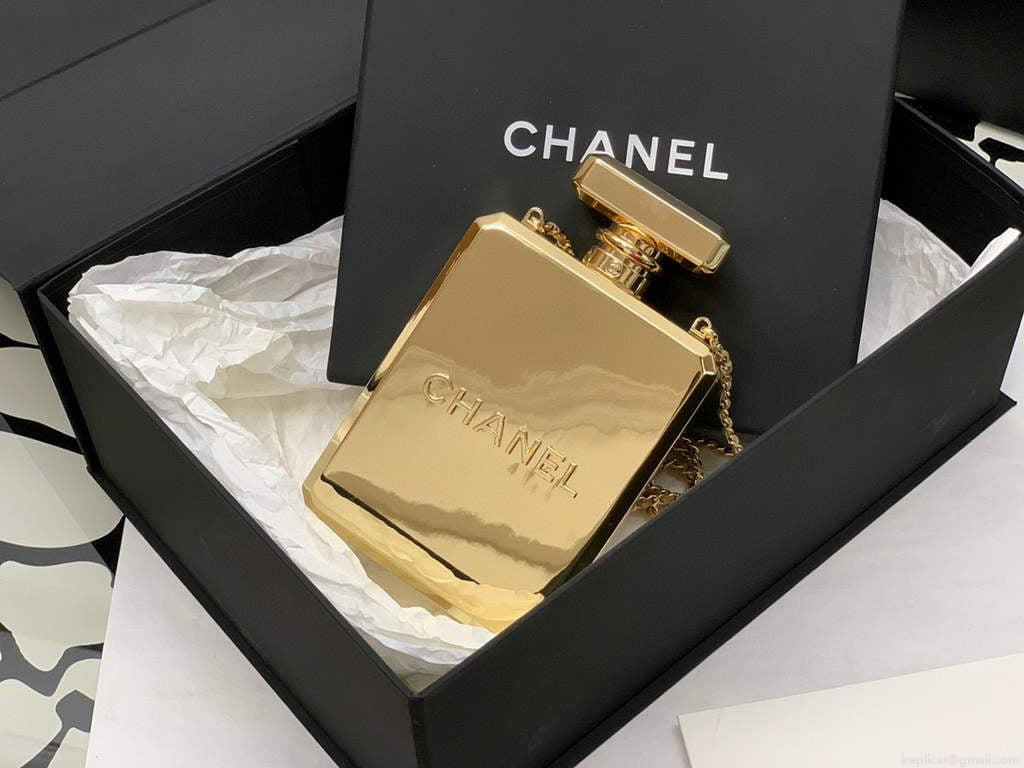 Chanel AS3264 Evening Bag Metal Gold