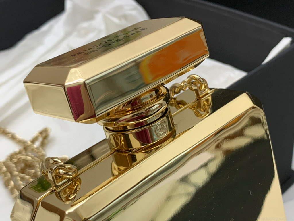 Chanel AS3264 Evening Bag Metal Gold