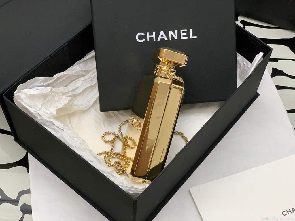 Chanel AS3264 Evening Bag Metal Gold