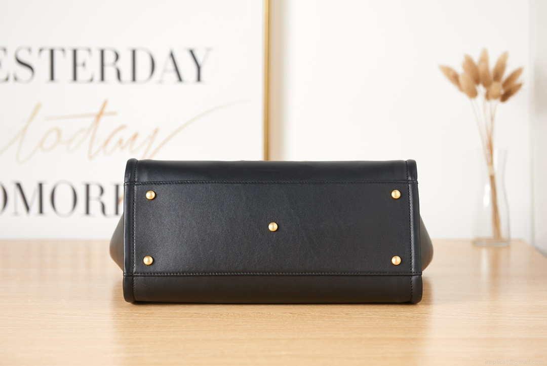 Chanel AS3257 Small Shopping Bag Calfskin Black