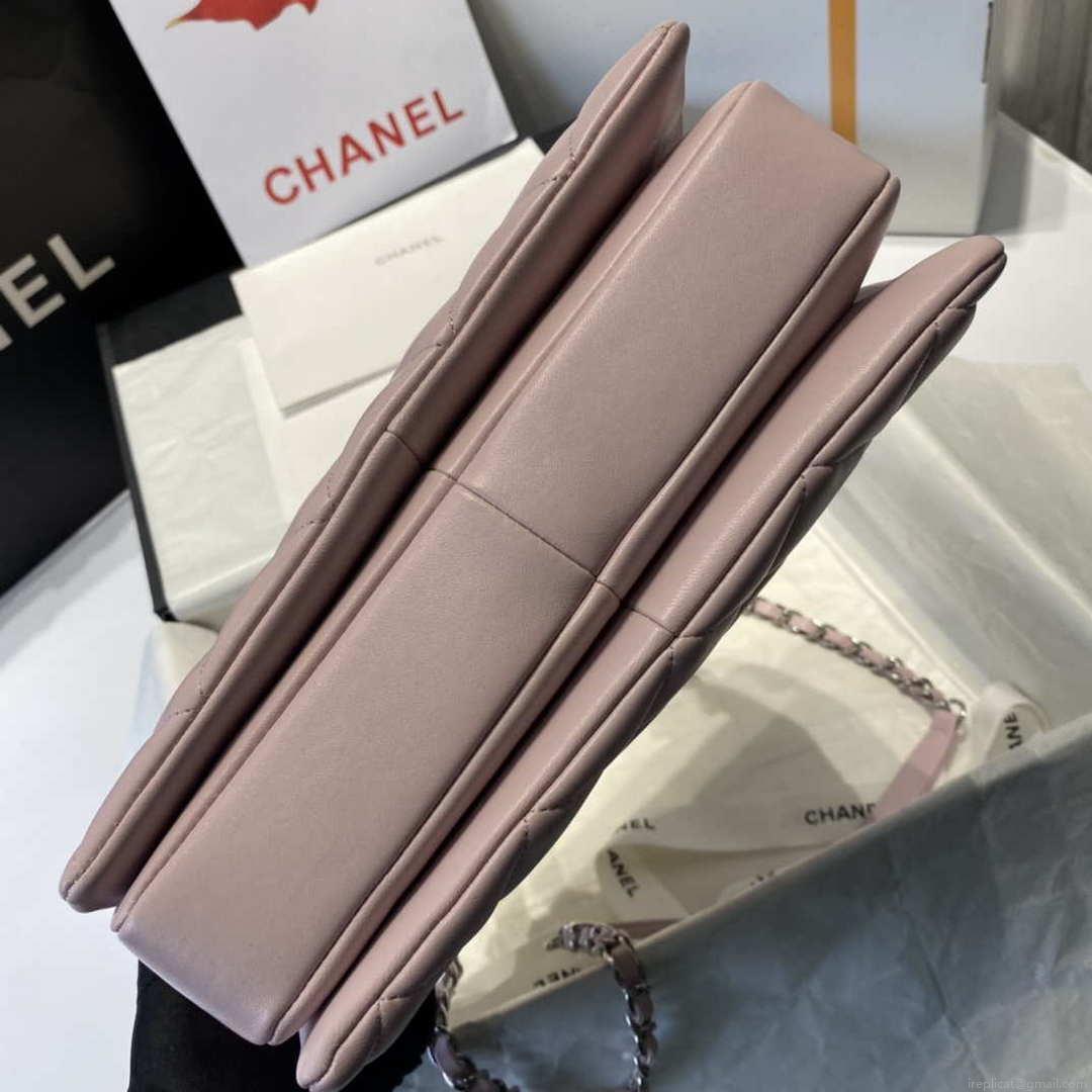 Chanel A92236 Flap Bag With Top Handle Lambskin & Gold-Tone Metal Pink