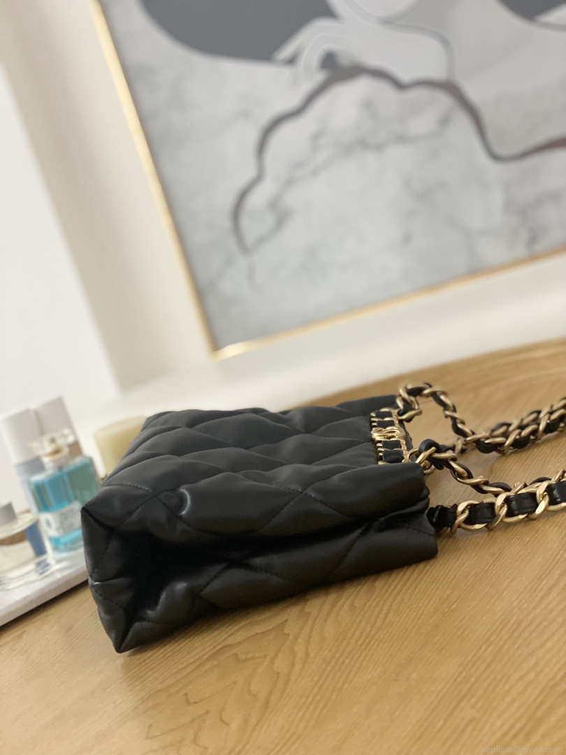 Chanel AS3502 Small TOTE Lambskin Black