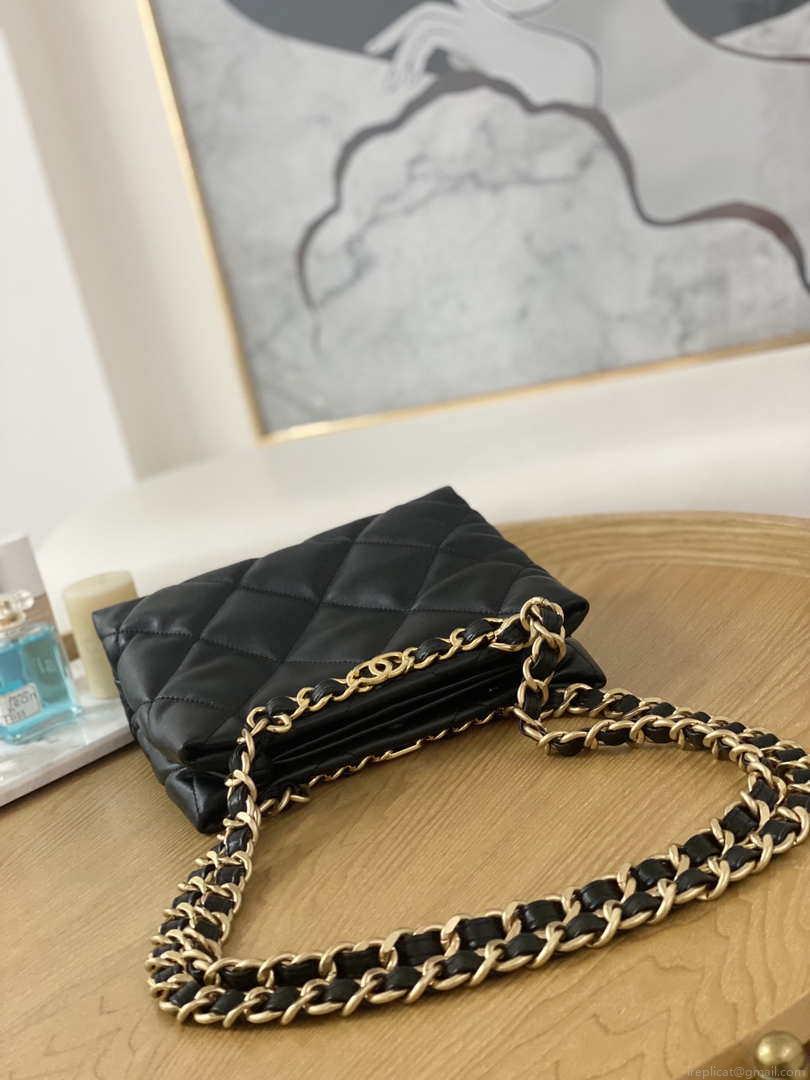 Chanel AS3502 Small TOTE Lambskin Black