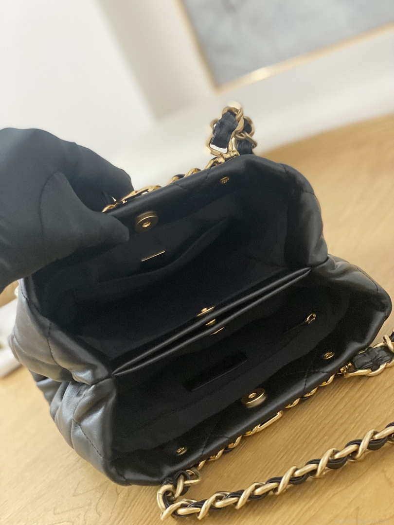 Chanel AS3502 Small TOTE Lambskin Black