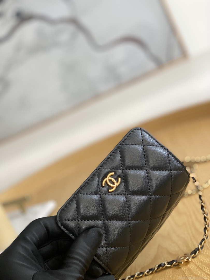 Chanel AP3036 Clutch With Chain lambskin Black