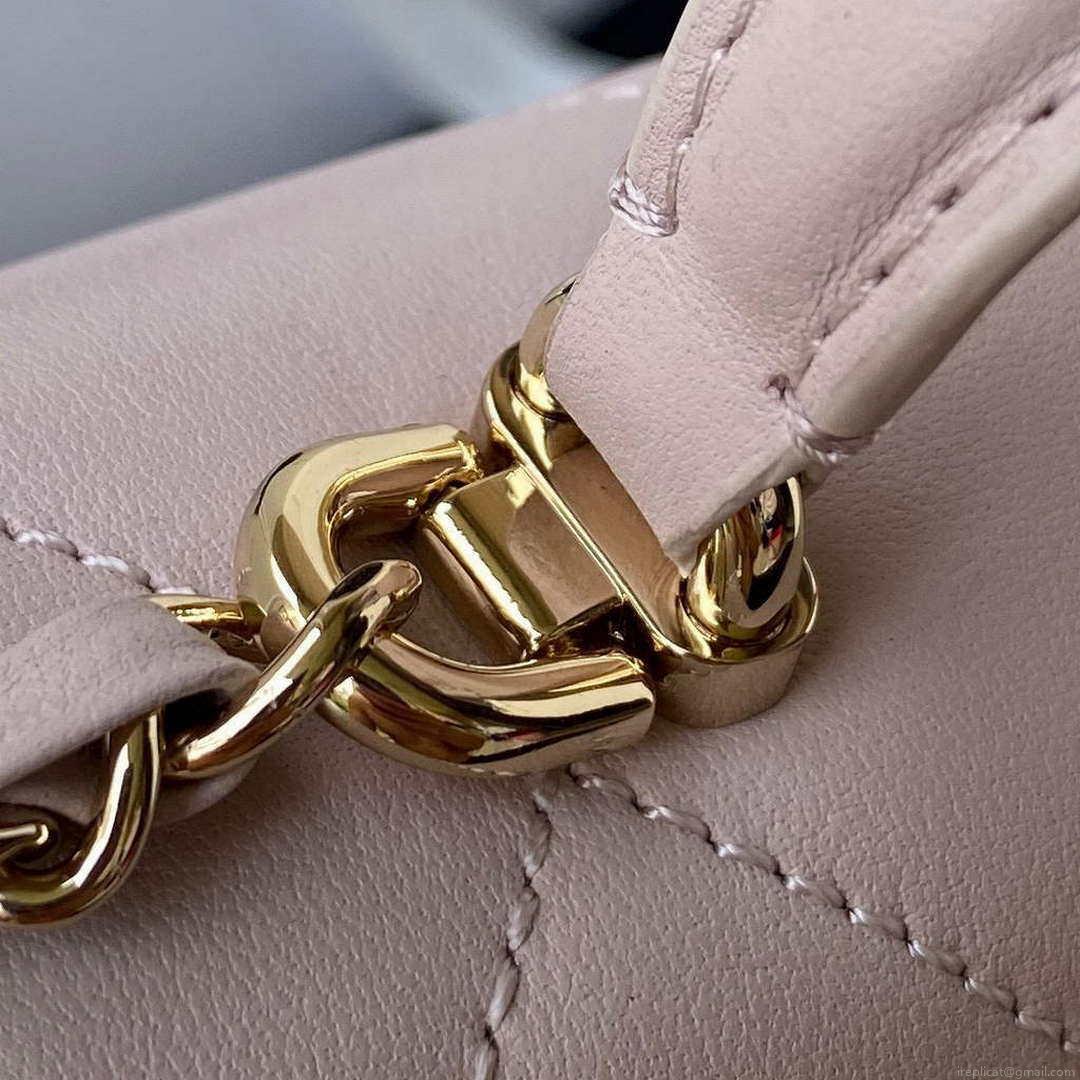Chanel Small Flap Bag With top Handle Calfskin CC AS2680 Light Pink