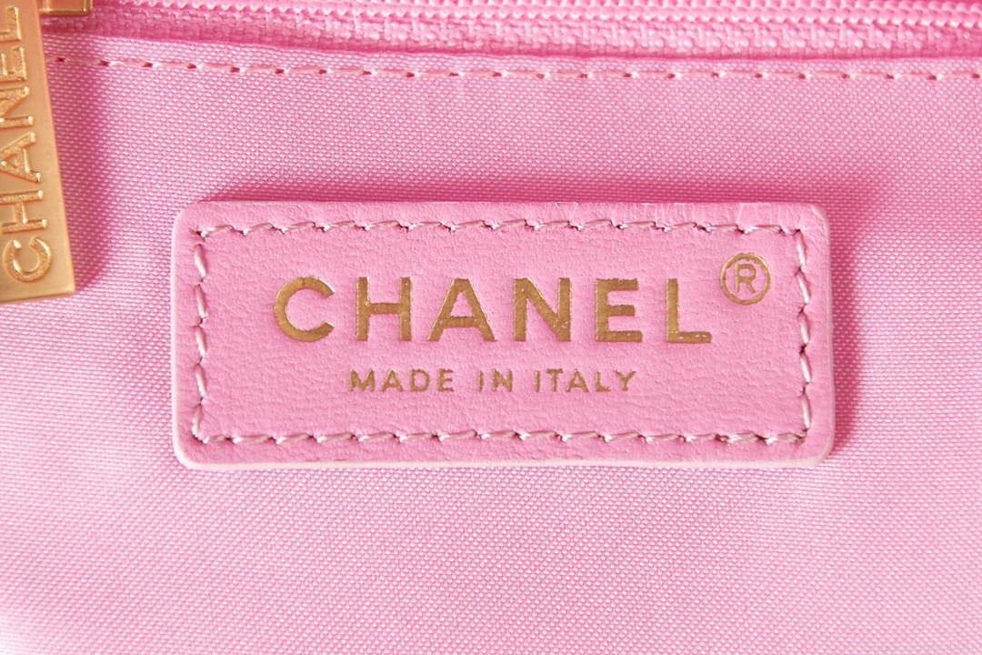 Chanel AS3793 Small Bucket Bag Lambskin Resin & Gold-Tone Metal Pink
