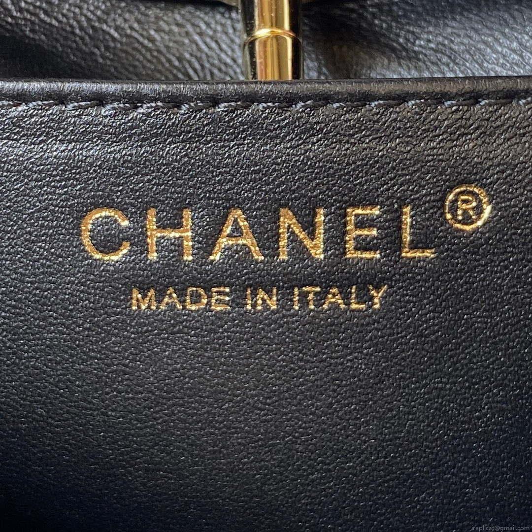 Chanel AS4133 mini Bi-color Chain patent leather Bag Rose Red