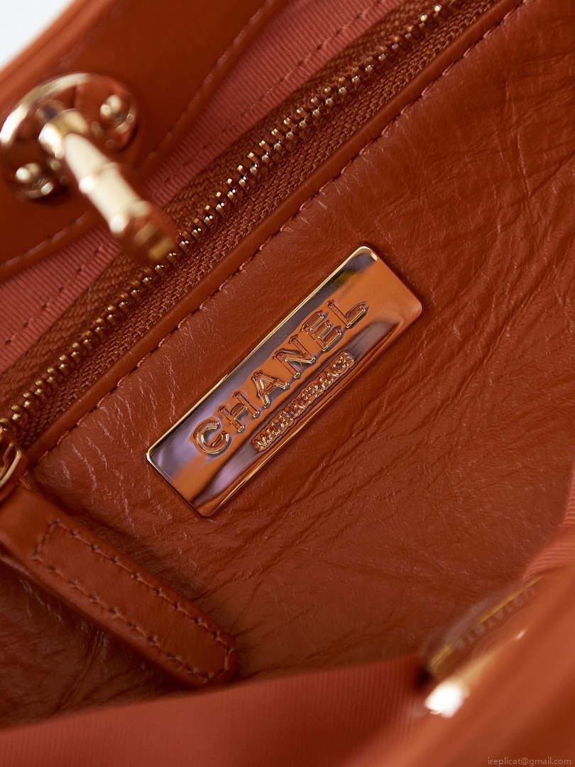 Chanel 31 mini Shopping Chain Lambskin leather AS4133 Bag Brown