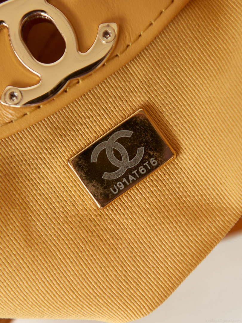 Chanel 31 mini Shopping Chain Lambskin leather AS4133 Bag Yellow