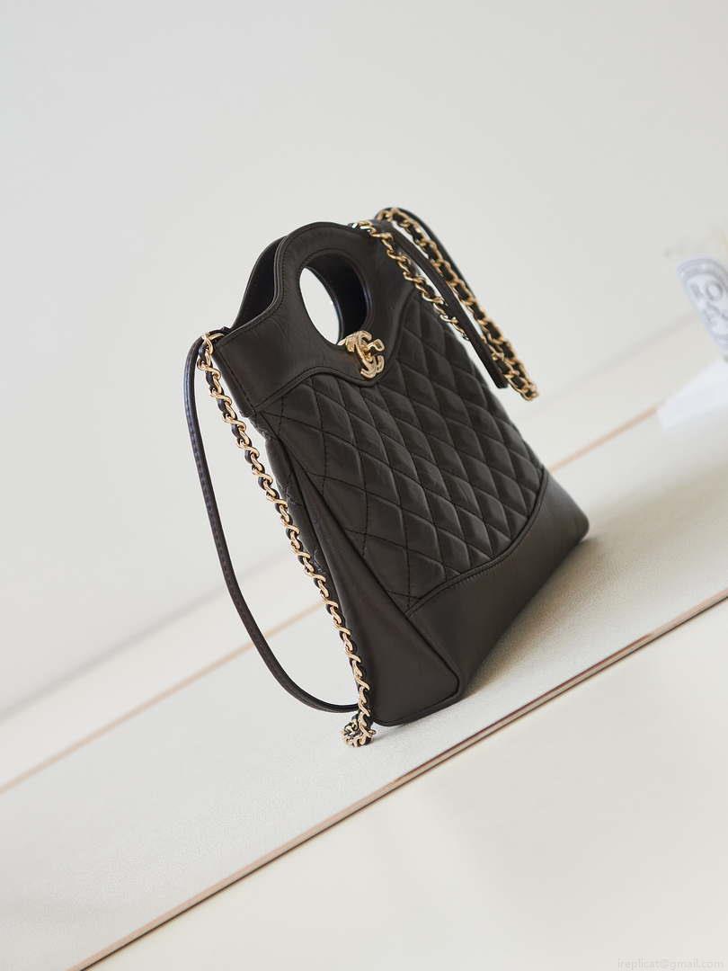 Chanel 31 mini Shopping Chain Lambskin leather AS4133 Bag Dark Brown