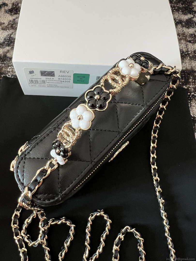 Chanel A96035 CLUTCH Lambskin Vanity Box bag Black