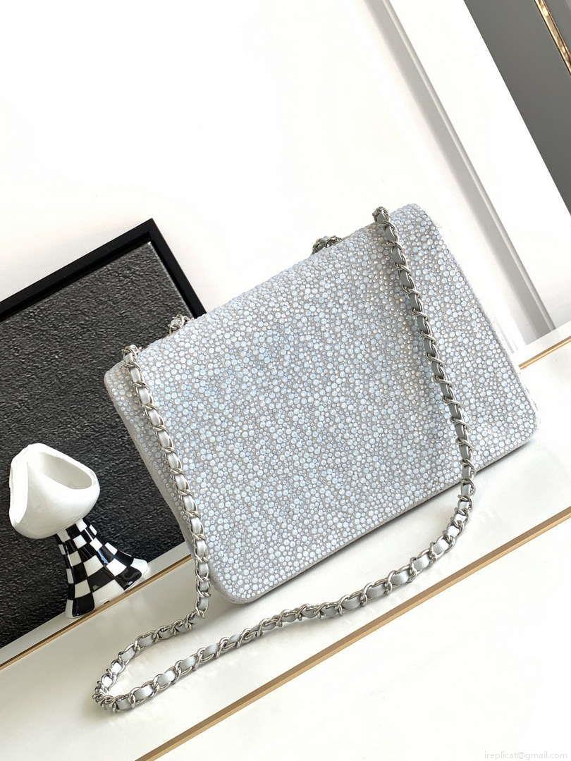 Chanel 23cm Flap Handbag Rhinestones 23S CF Limited Edition