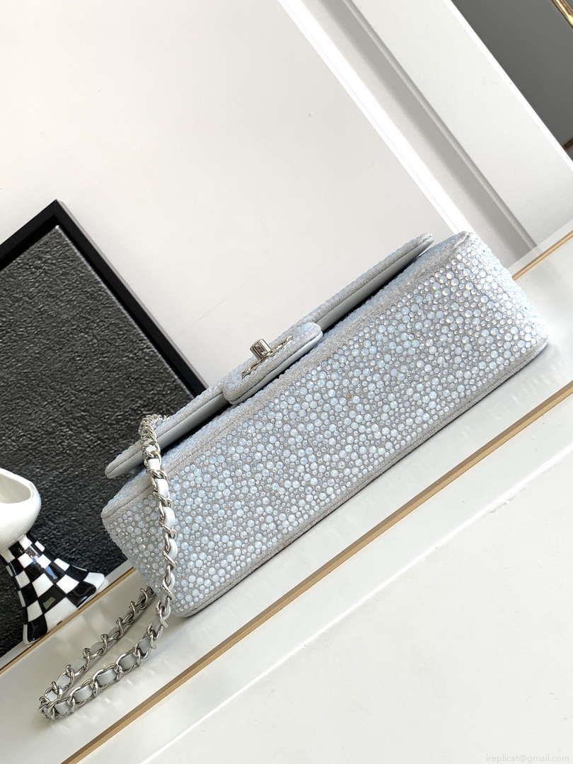 Chanel 23cm Flap Handbag Rhinestones 23S CF Limited Edition
