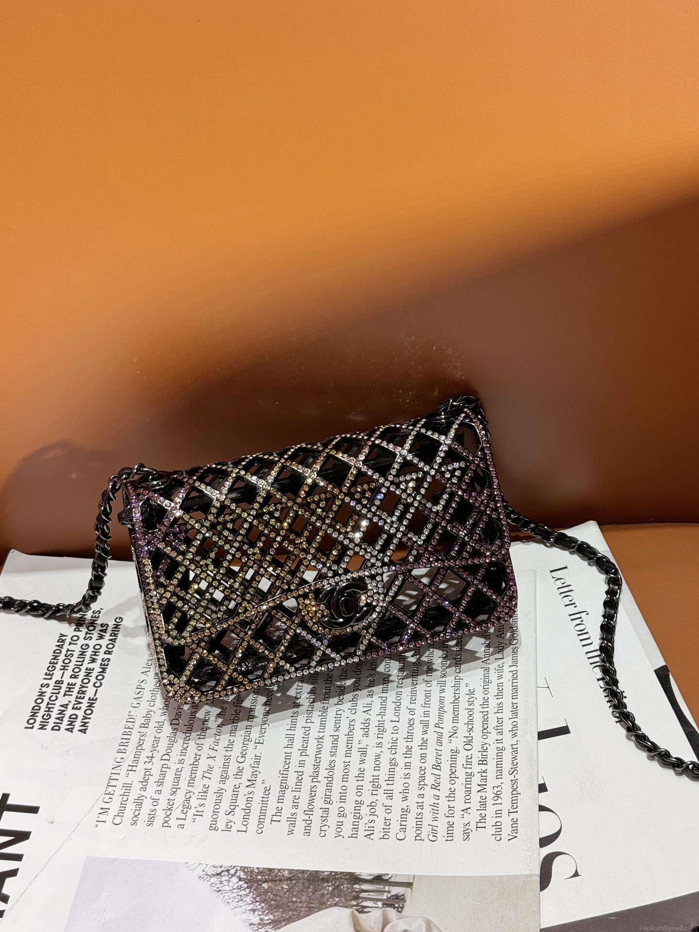 Chanel 24c collector series evening bag Swarovski rhinestones A88809