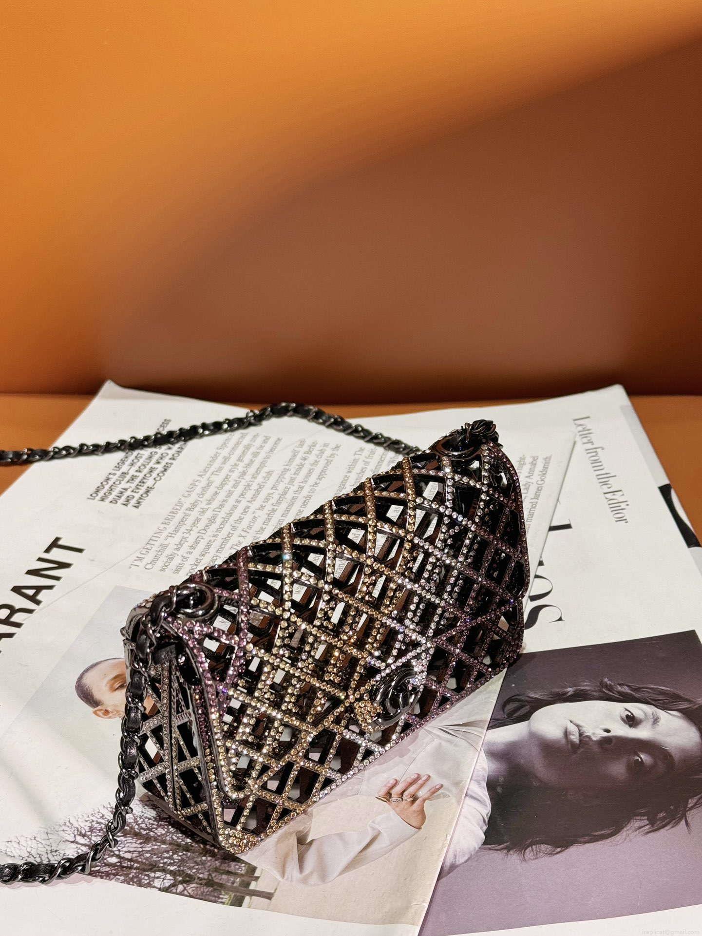 Chanel 24c collector series evening bag Swarovski rhinestones A88809
