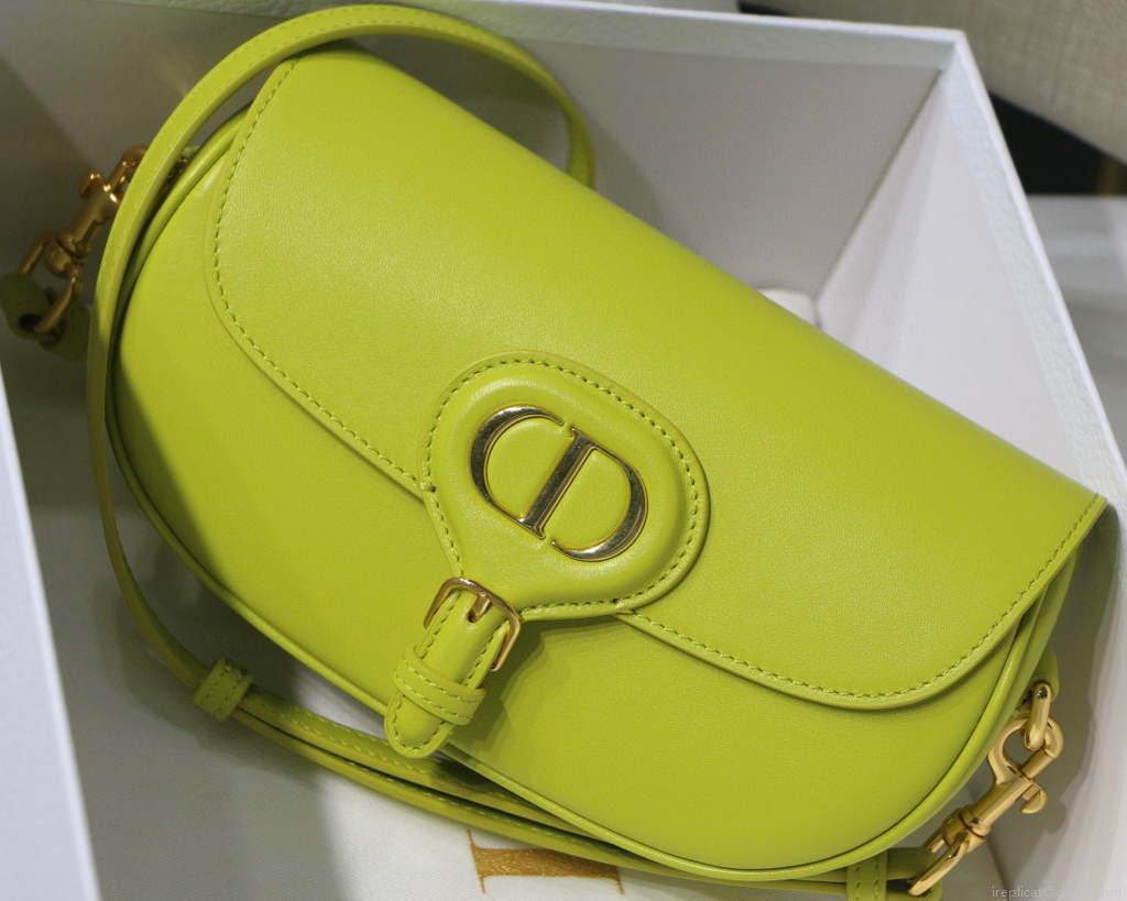 Dior M9327 dior Bobby bag East West Box Calfskin Yellow