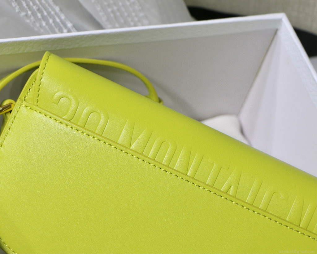 Dior M9327 dior Bobby bag East West Box Calfskin Yellow