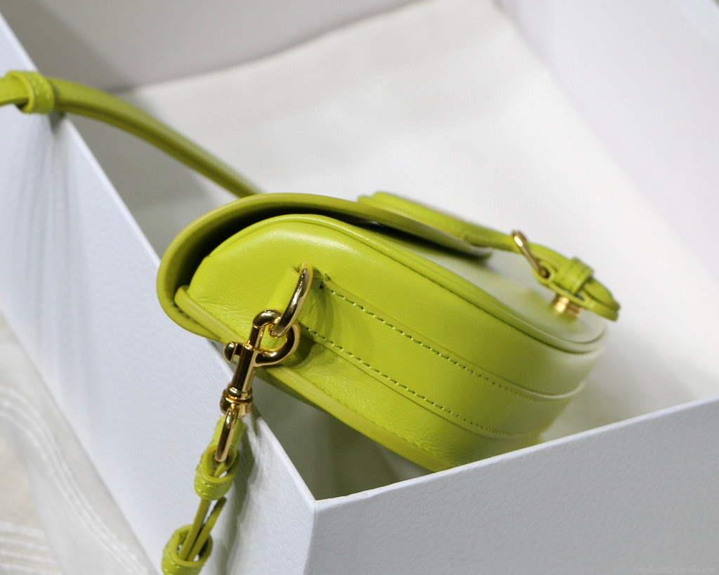 Dior M9327 dior Bobby bag East West Box Calfskin Yellow