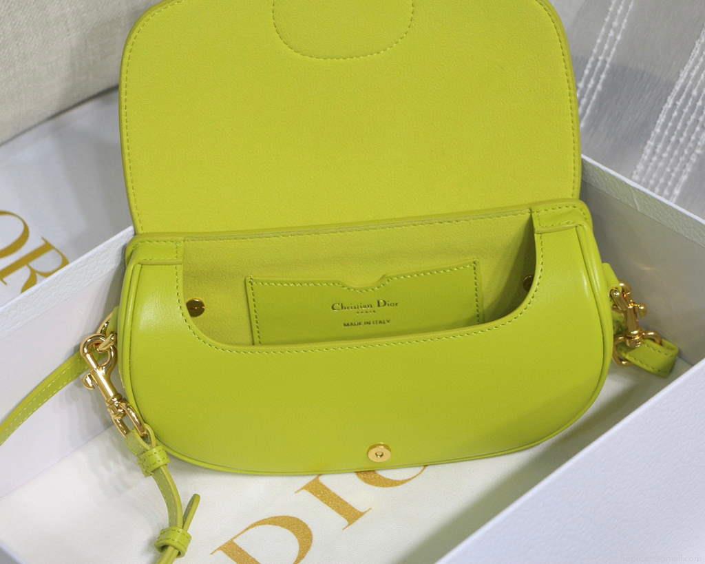 Dior M9327 dior Bobby bag East West Box Calfskin Yellow