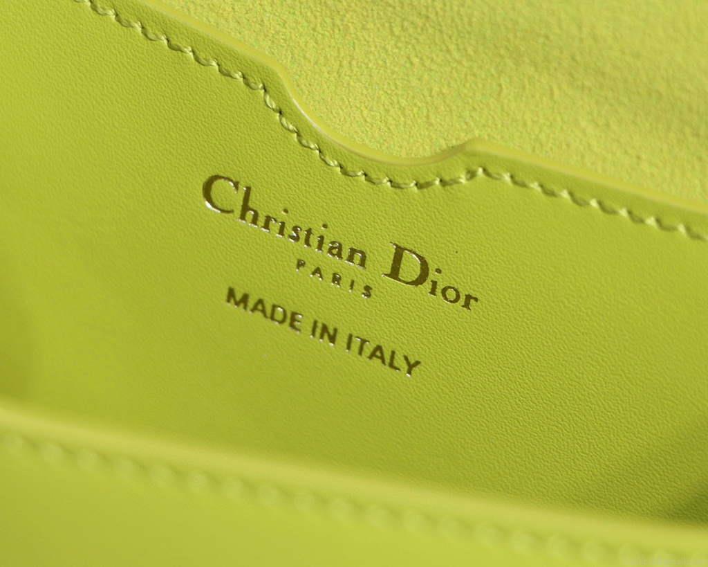 Dior M9327 dior Bobby bag East West Box Calfskin Yellow