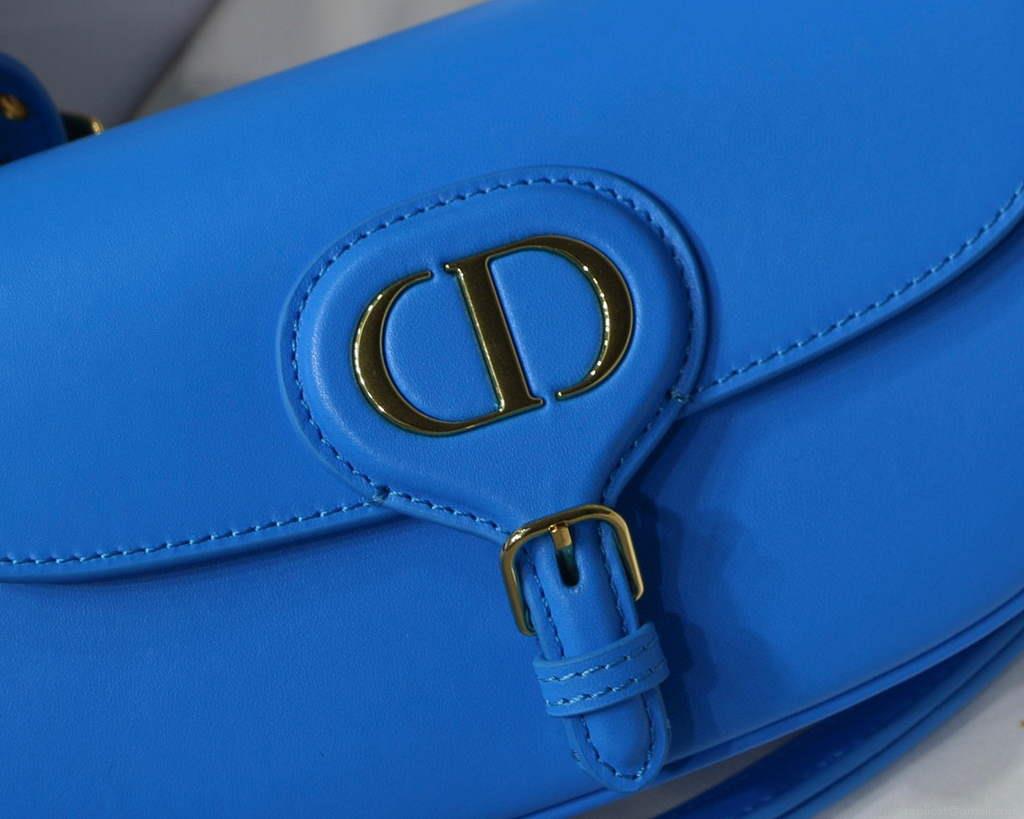 Dior M9327 dior Bobby bag East West Box Calfskin Blue