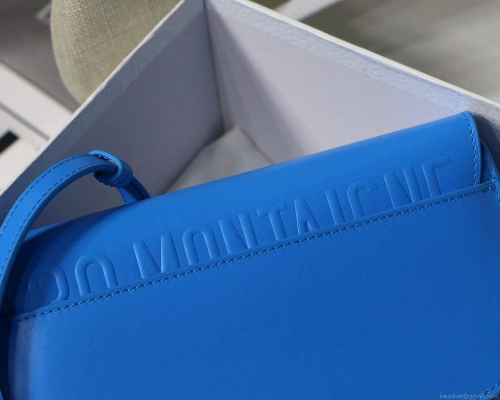 Dior M9327 dior Bobby bag East West Box Calfskin Blue