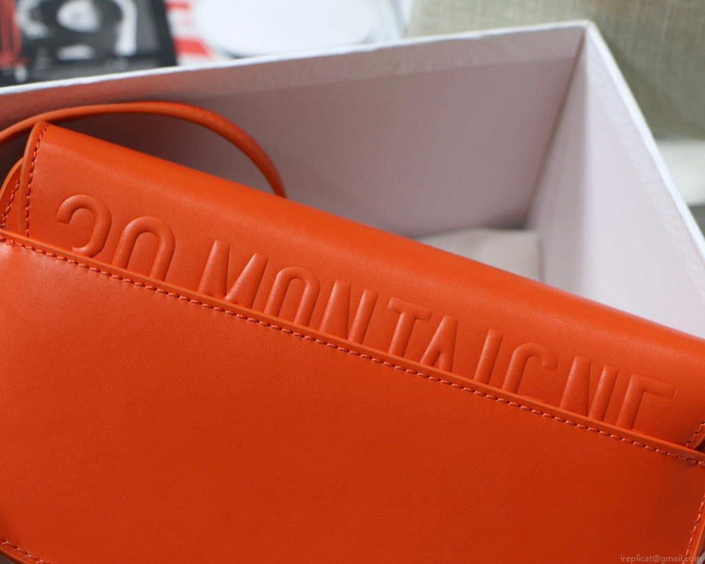 Dior M9327 dior Bobby bag East West Box Calfskin Orange