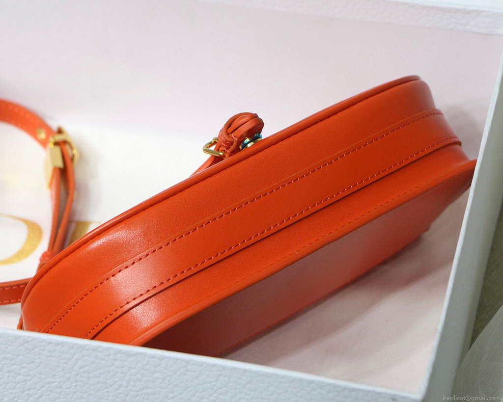 Dior M9327 dior Bobby bag East West Box Calfskin Orange