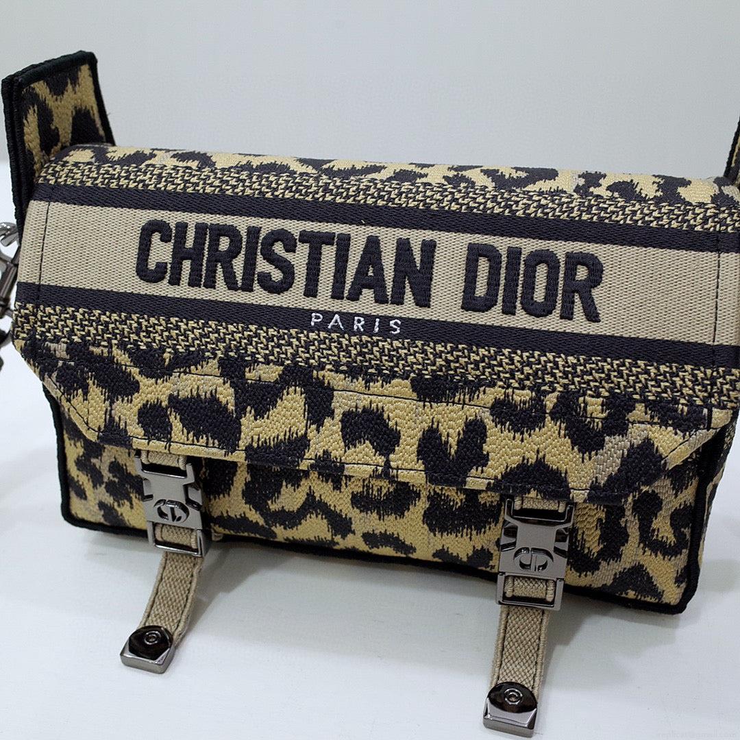Dior M1241 Small Diorcamp Bag Beige Multicolor Mizza Embroidery