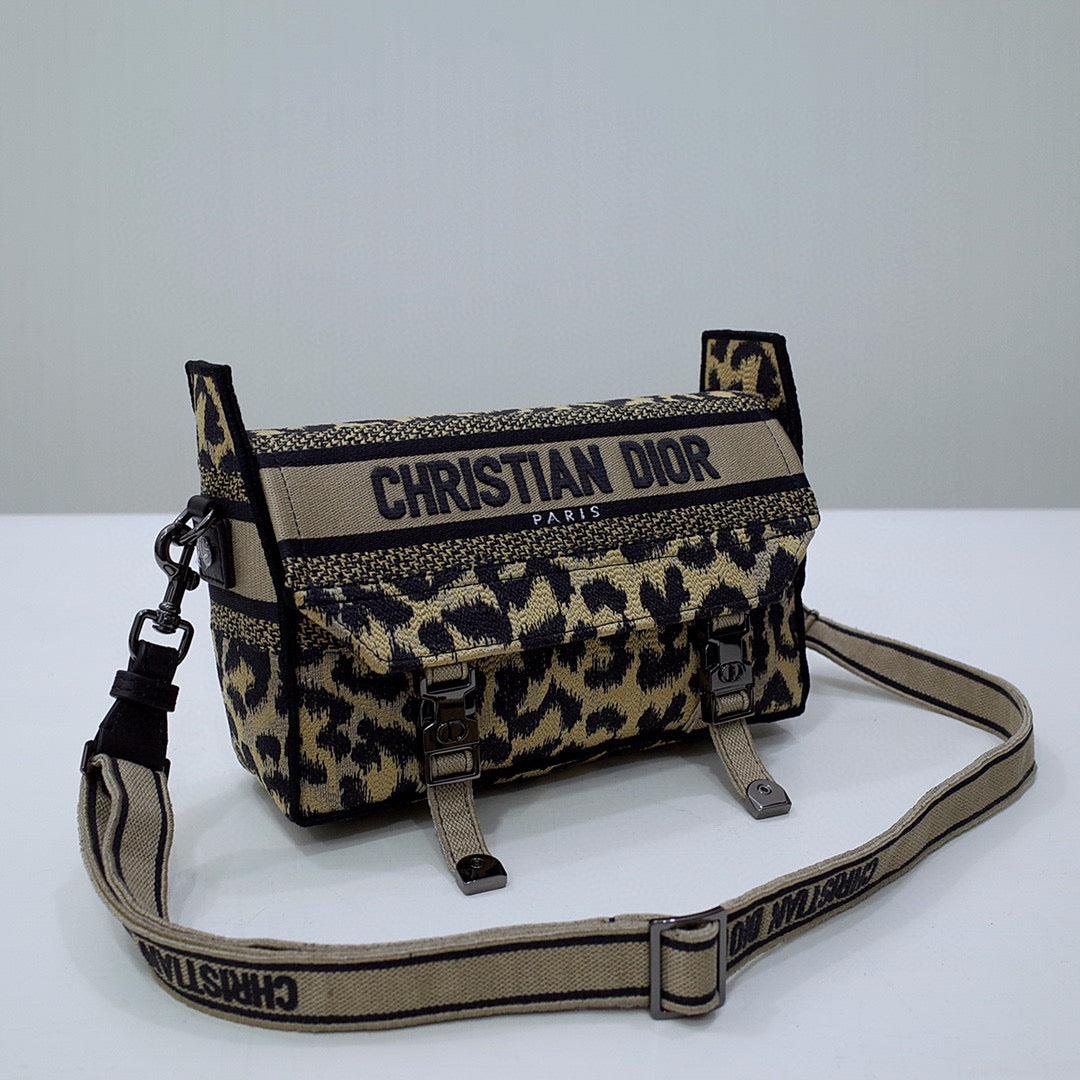 Dior M1241 Small Diorcamp Bag Beige Multicolor Mizza Embroidery