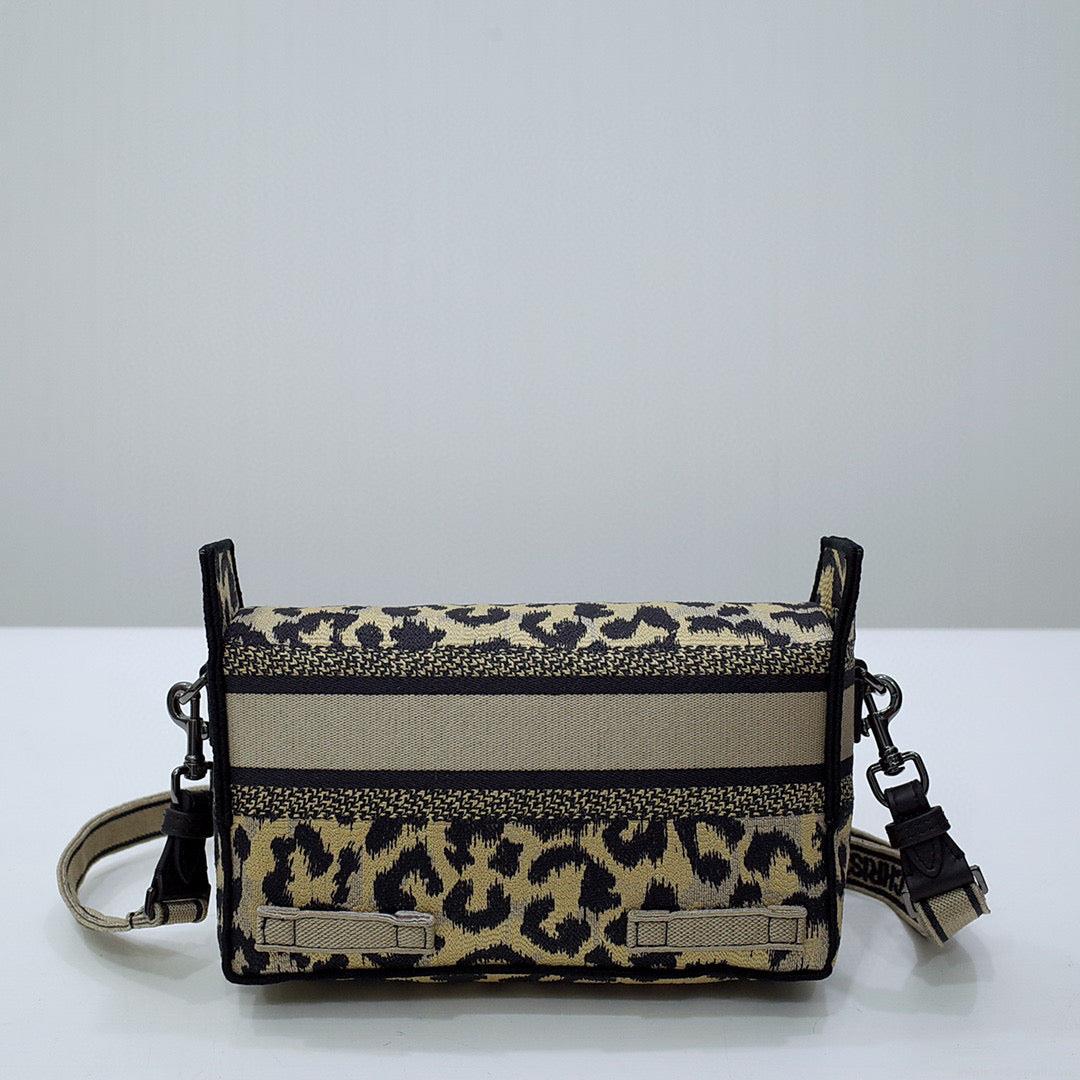 Dior M1241 Small Diorcamp Bag Beige Multicolor Mizza Embroidery