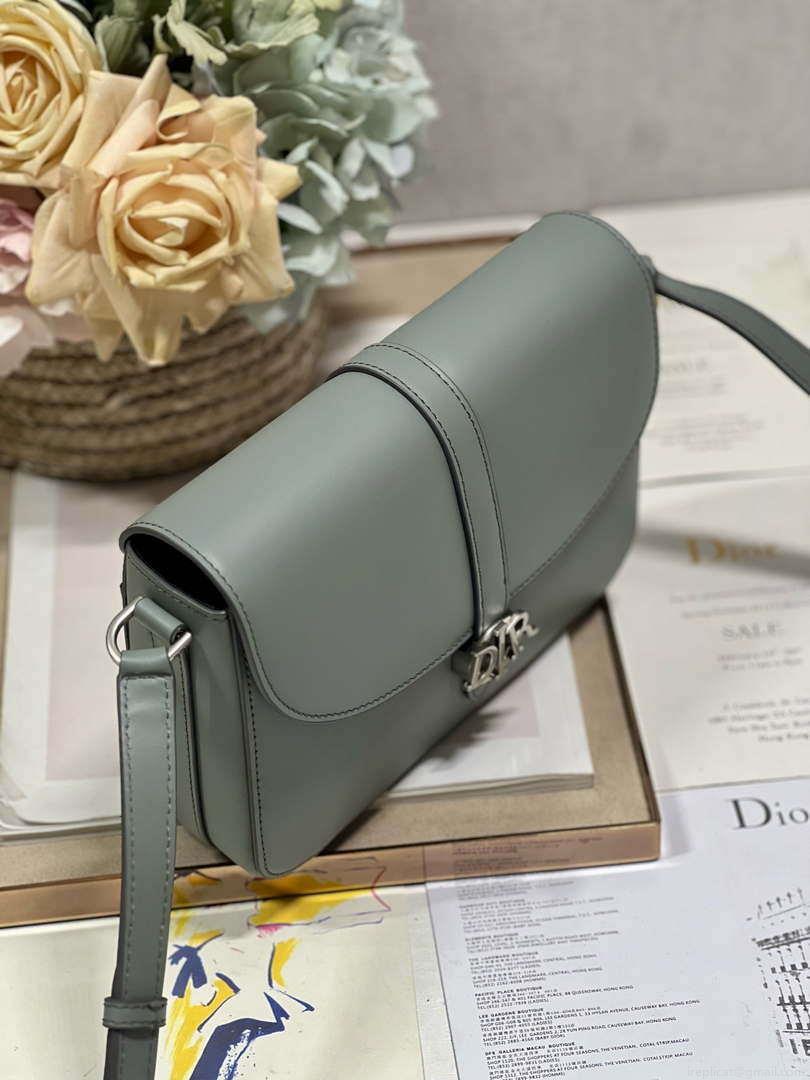 Dior M0051 Crossbody Men Bag Smooth Calfskin Gray