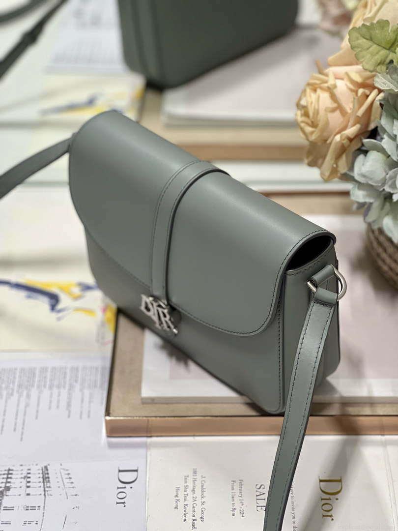 Dior M0051 Crossbody Men Bag Smooth Calfskin Gray