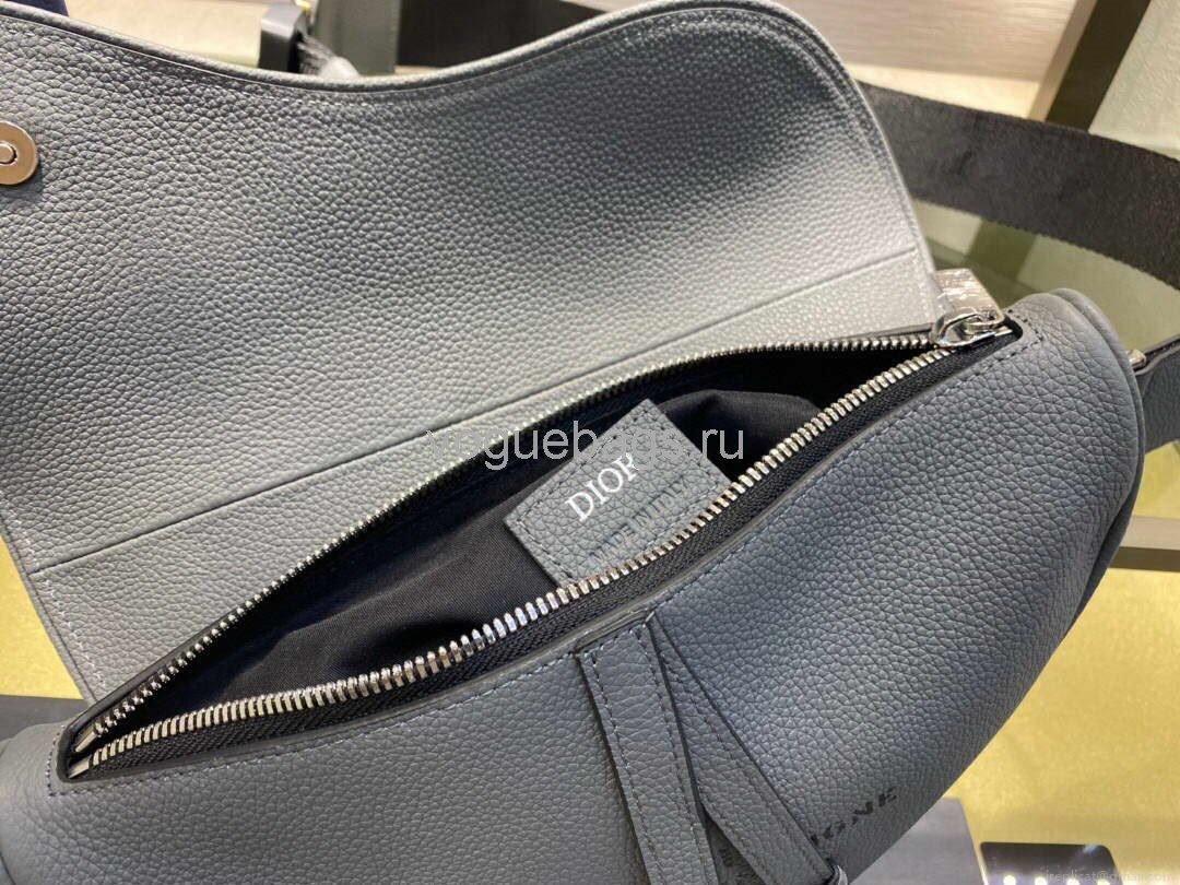 Dior M0446 Saddle Bag Dior Calfskin Bag Gray