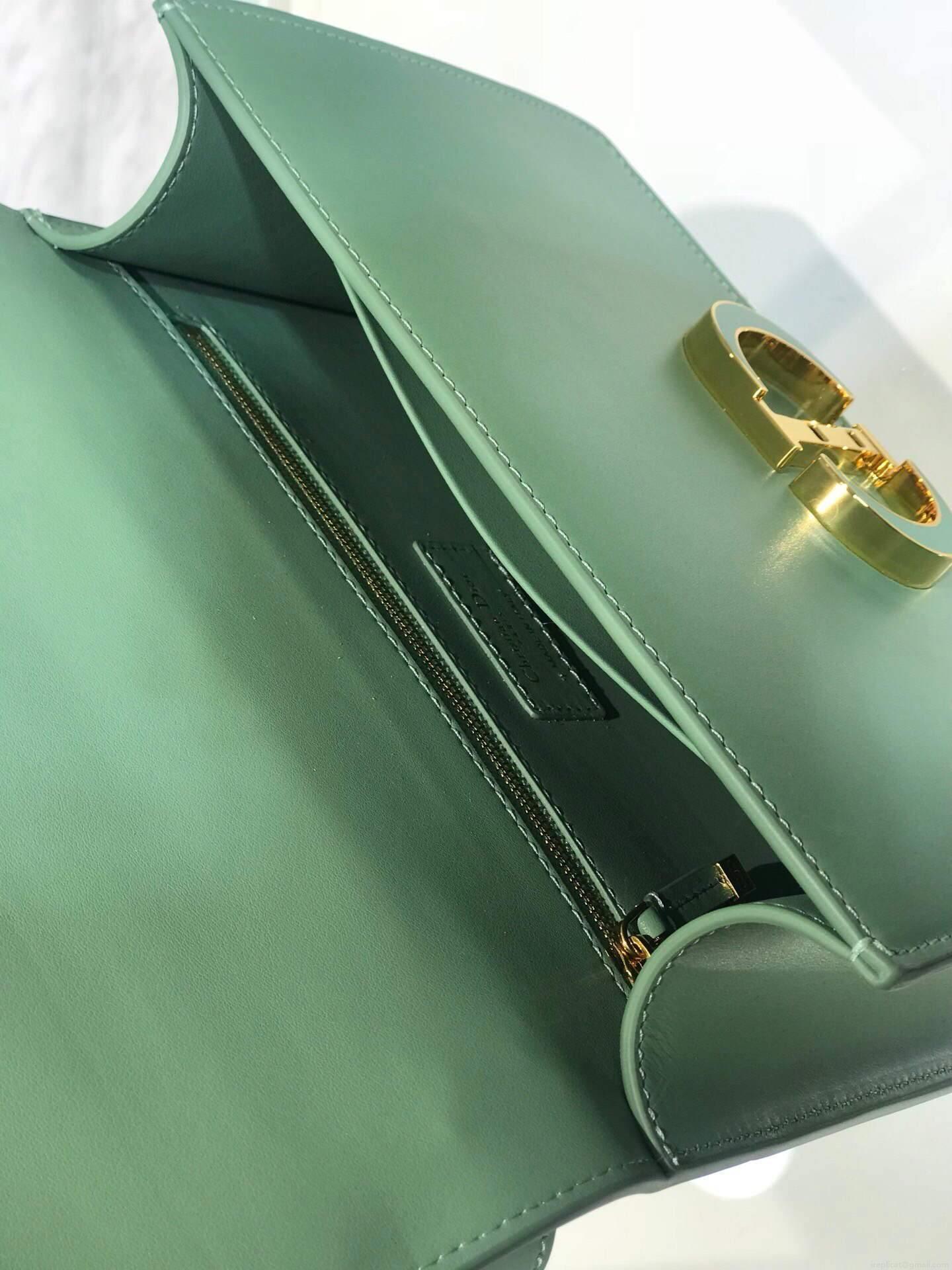 Dior M9204 Dior 30 Montaigne Box Bag Green Box Calfskin