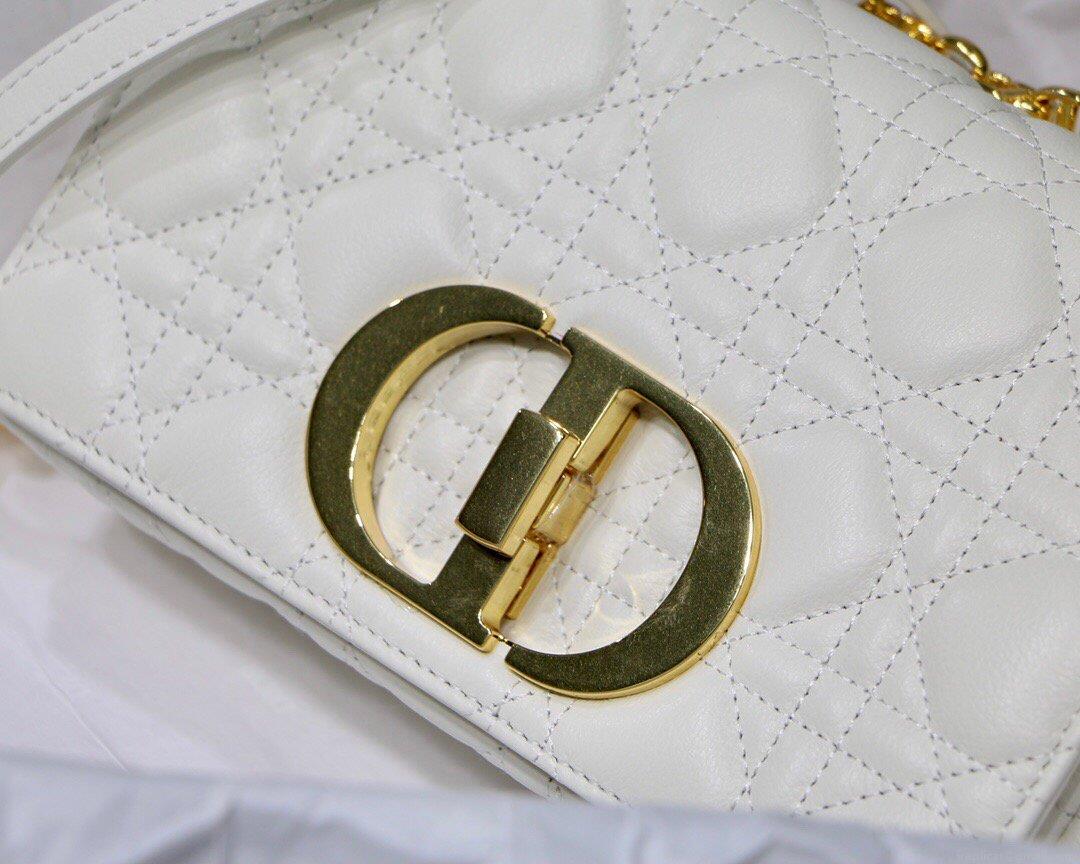 Dior M9241 Dior Small Dior Caro Bag White