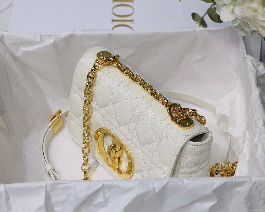 Dior M9241 Dior Small Dior Caro Bag White