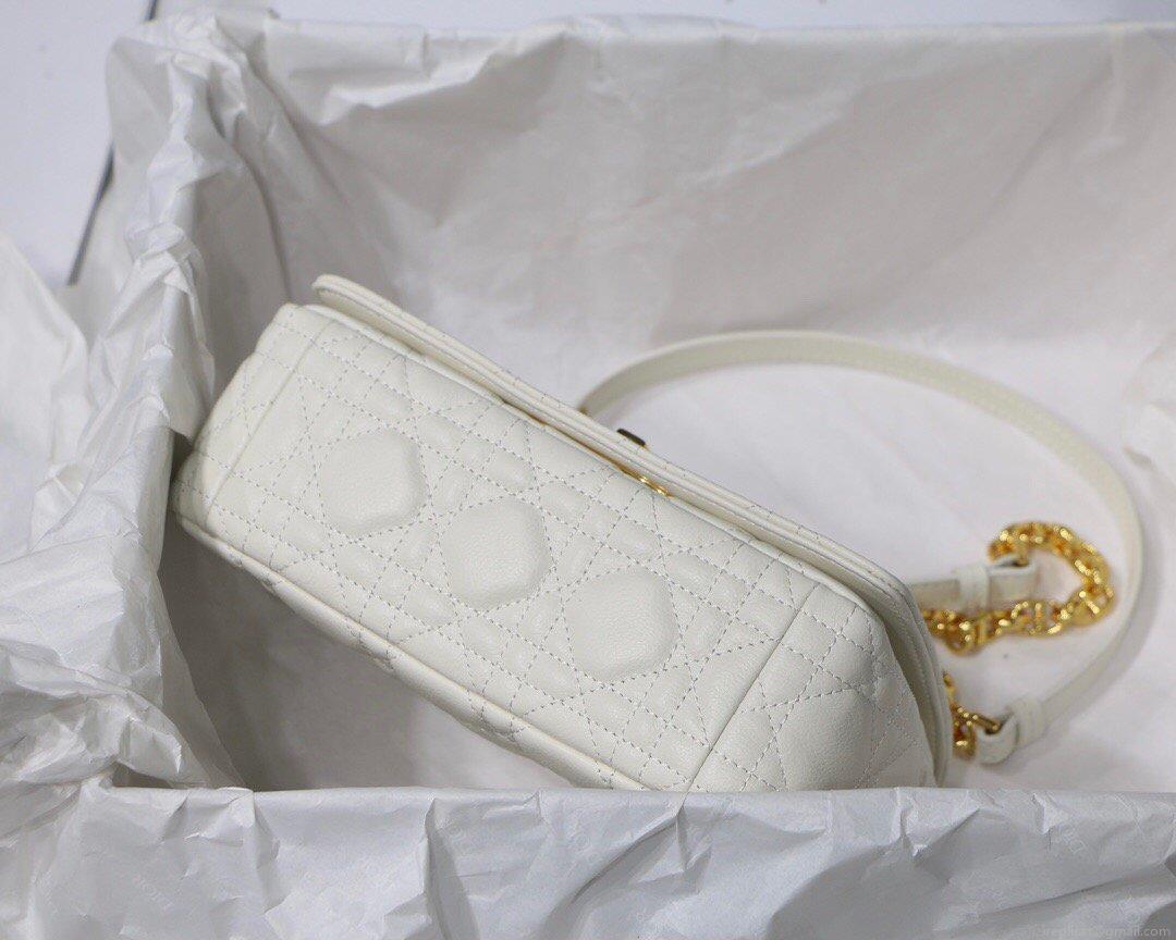 Dior M9241 Dior Small Dior Caro Bag White