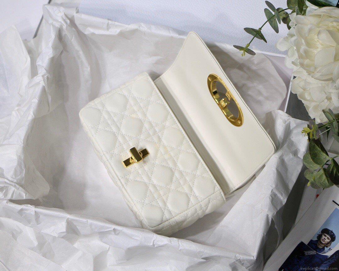 Dior M9241 Dior Small Dior Caro Bag White