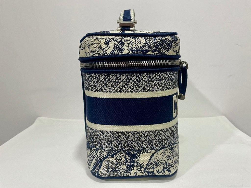 Dior S5480 DiorTravel Vanity Case Bag Navy Blue