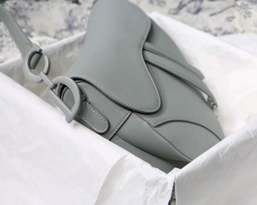 Dior M0446 Dior Saddle Bag M0447 Blue Ultramatte Calfskin