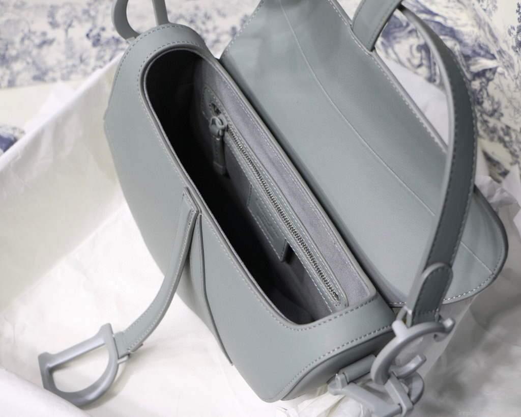 Dior M0446 Dior Saddle Bag M0447 Blue Ultramatte Calfskin