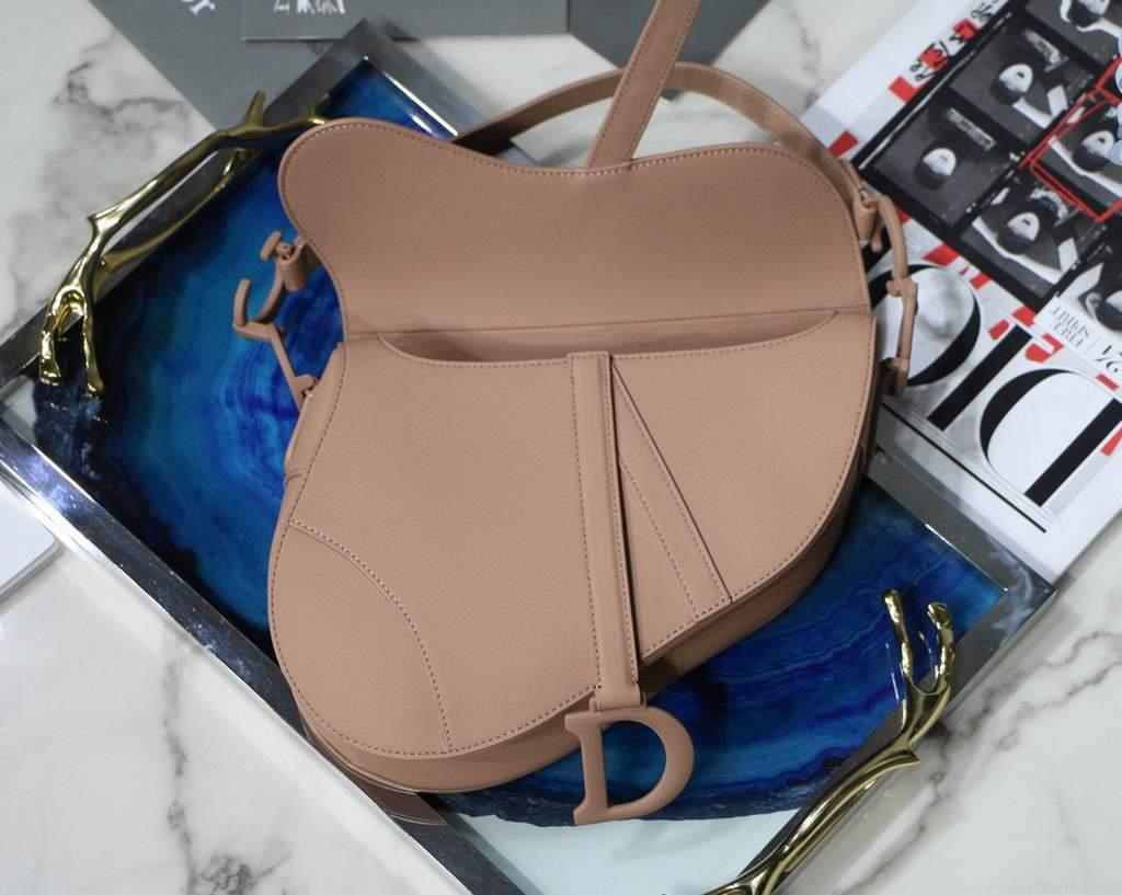 Dior M0446 Dior Saddle Bag M0447 Pink Ultramatte Calfskin