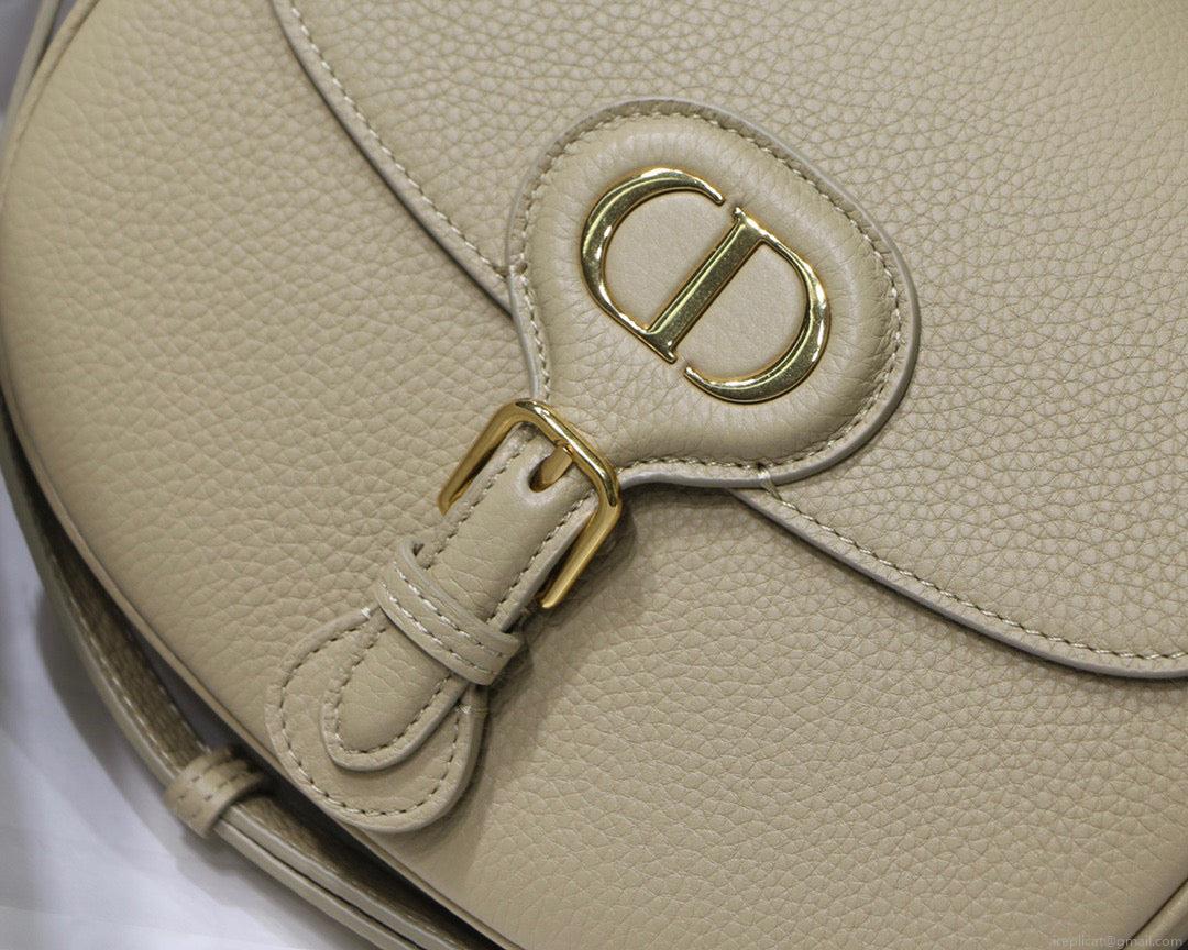 Dior M9319 Medium Bobby Bag Beige Grained Calfskin