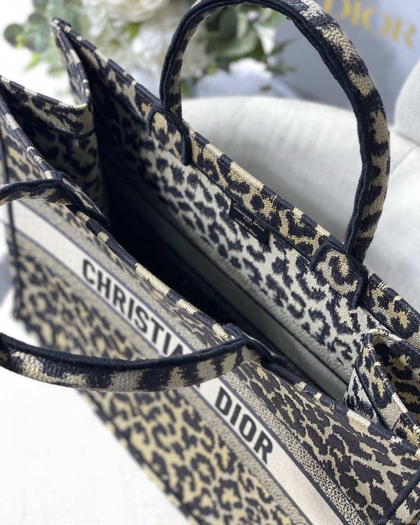 Dior M1286 Large Book Tote Beige Mizza Multicolor Embroidery