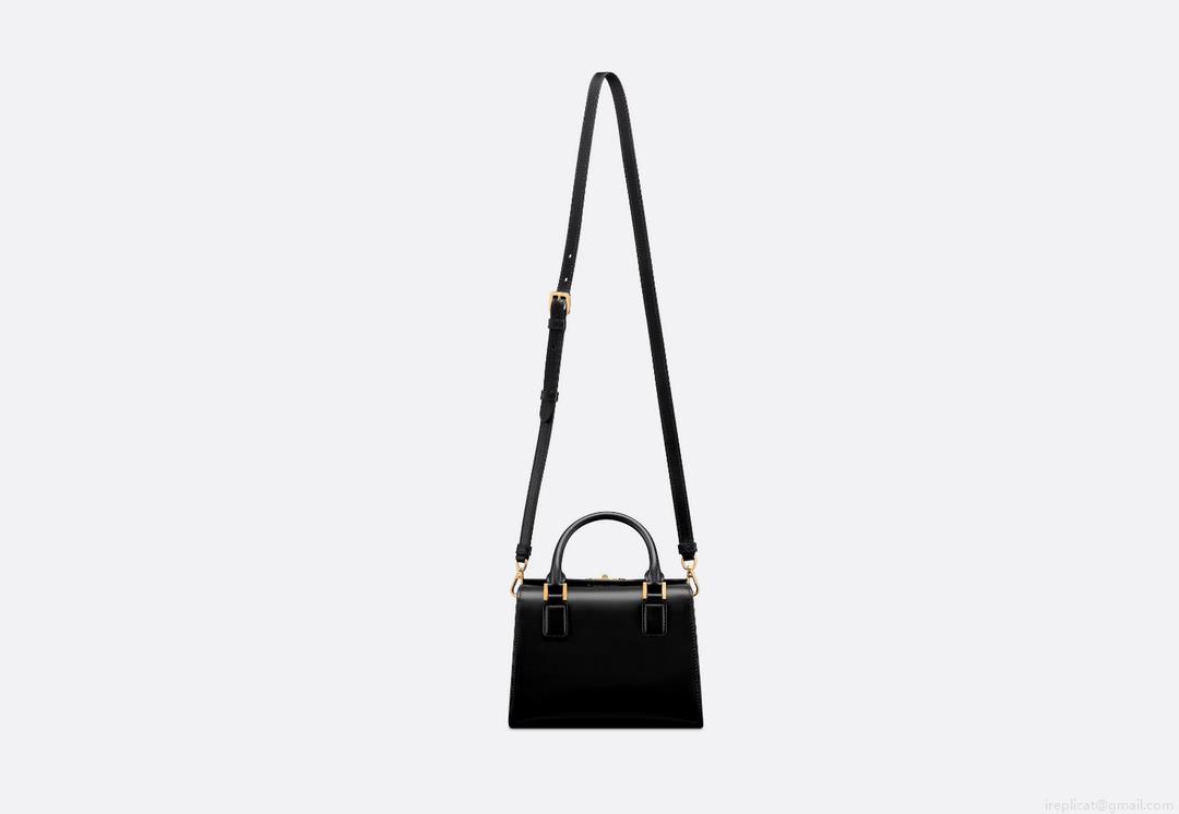 Dior M8671UBEQ_M900 Small boston bag black box calfskin