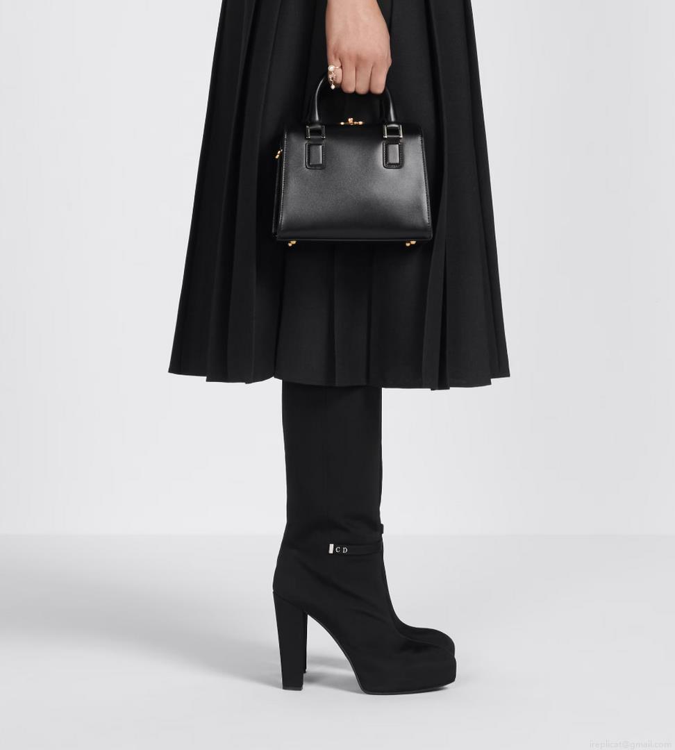 Dior M8671UBEQ_M900 Small boston bag black box calfskin