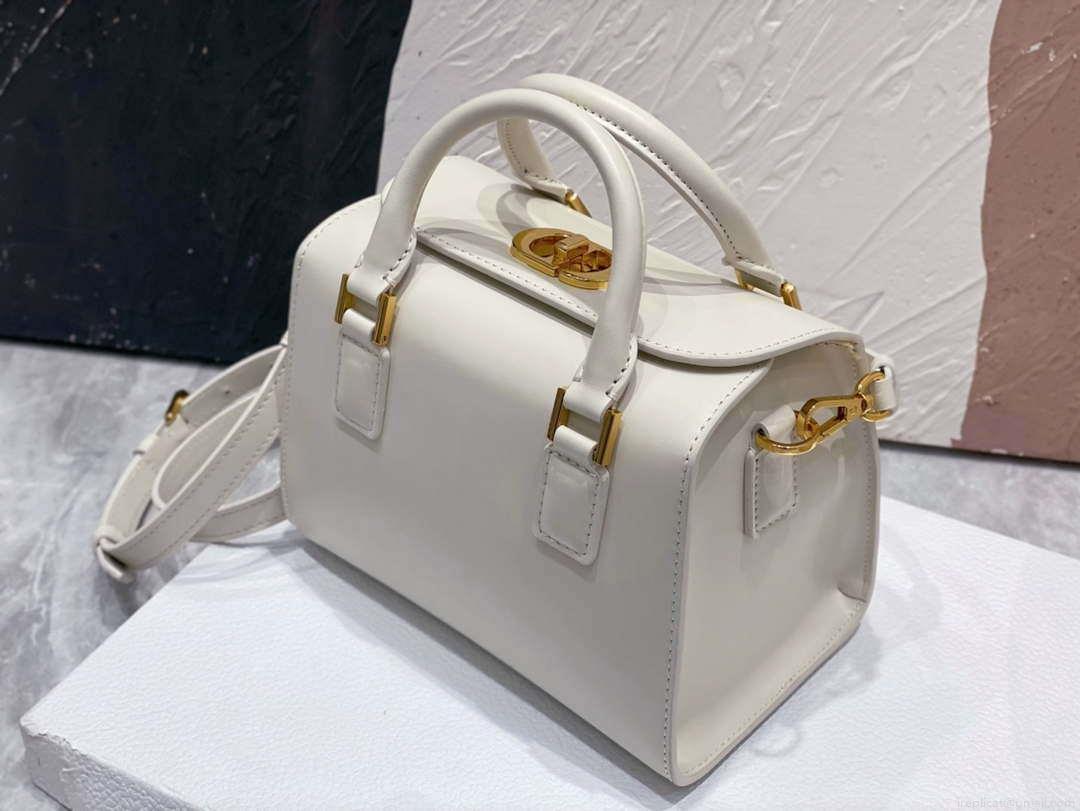 Dior M8671UBEQ_M900 Small Boston bag White box Calfskin