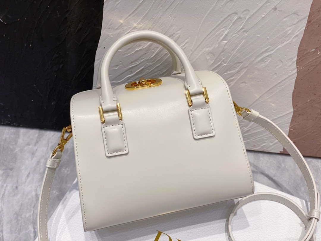 Dior M8671UBEQ_M900 Small Boston bag White box Calfskin